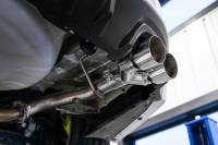 MBRP Exhaust - MBRP 15-19 Subaru WRX 2.0L/STI 2.5L 2.5in Dual Split Rear Exit w/ 3.5in CF Tips - T304 - Image 2