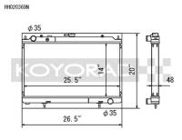 Koyorad Cooling Systems - Koyo HH Series Aluminum Radiator + N-FLO 95-02 Nissan S14 / S15 Silvia 2.0L TBO I4 (MT) - Image 2