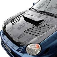 VIS Racing - VIS Racing Carbon Fiber Hood Tracer Style for Subaru WRX 4DR 02-03 - Image 2