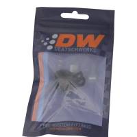 DeatschWerks - DeatschWerks Rubber Cushioned P-Clamp for 6AN Hose - 9.5mm Clamp Id - Anodized Matte Black - Image 1