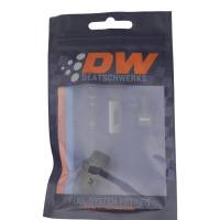 DeatschWerks - DeatschWerks 6AN ORB Male to 6AN Male Flare Adapter (Incl O-Ring) - Anodized Matte Black - Image 1