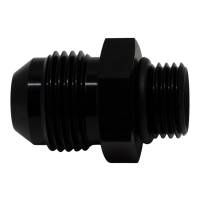 DeatschWerks - DeatschWerks 6AN ORB Male to 8AN Male Flare Adapter (Incl O-Ring) - Anodized Matte Black - Image 1