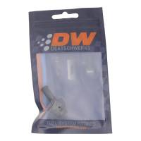 DeatschWerks - DeatschWerks 6AN ORB Male to 5/16in Male Barb Fitting (Incl O-Ring) - Anodized Matte Black - Image 1