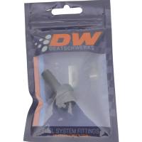 DeatschWerks - DeatschWerks 8AN ORB Male to 3/8in Male Triple Barb Fitting (Incl O-Ring) - Anodized Matte Black - Image 1