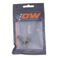 DeatschWerks - DeatschWerks 8AN ORB Male to 5/16in Male Barb Fitting (Incl O-Ring) - Anodized Matte Black - Image 1