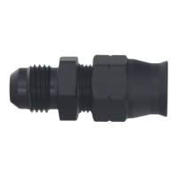 DeatschWerks - DeatschWerks 6AN Male Flare to 3/8in Hardline Compression Adapter - Anodized Matte Black - Image 2