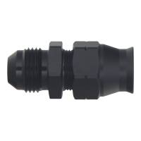 DeatschWerks - DeatschWerks 8AN Male Flare to 1/2in Hardline Compression Adapter - Anodized Matte Black - Image 2