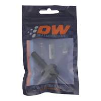 DeatschWerks - DeatschWerks 8AN ORB Male to 3/8in Male EFI Quick Connect Adapter - Anodized Matte Black - Image 1