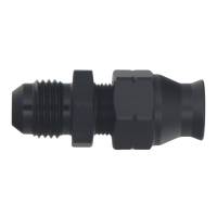 DeatschWerks - DeatschWerks 6AN Male Flare to 5/16in Hardline Compression Adapter - Anodized Matte Black - Image 1