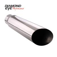 Diamond Eye Performance - Diamond Eye Exhaust Tail Pipe Tip, Tip; Bolt-On Angle Cut; 5In. Id X 6In. Od X 18In. Long; - Image 1