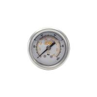 DeatschWerks - DeatschWerks 0-100 PSI 1/8in NPT Mechanical Fuel Pressure Gauge 1.5in Diameter Black Housing - Image 1