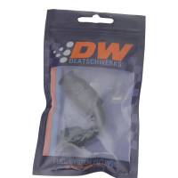 DeatschWerks - DeatschWerks 6 AN Female Flare Swivel 120-Degree Hose End PTFE - Anodized Matte Black - Image 1