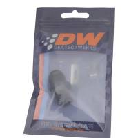 DeatschWerks - DeatschWerks 8AN Male Flare to 3/8in Male NPT Adapter - Anodized Matte Black - Image 1