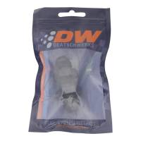 DeatschWerks - DeatschWerks 8AN Male Flare to 8AN Male Flare Bulkhead Adapter (Incl Nut) - Anodized Matte Black - Image 1