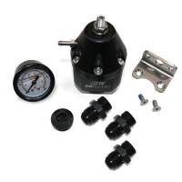 DeatschWerks - DeatschWerks DWR2000 AFPR + Pressure Gauge + 10AN & 8AN Fittings - Anodized Black - Image 1