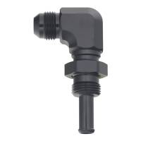 DeatschWerks - DeatschWerks 8AN Male Flare to Straight 3/8in Single Hose Barb - Anodized Matte Black - Image 1