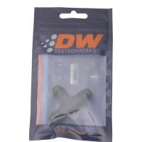 DeatschWerks - DeatschWerks 6AN Male Flare to 6AN Male Flare to 6AN Male Flare Tee Fitting - Anodized Matte Black - Image 1