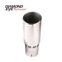 Diamond Eye Performance - Diamond Eye Exhaust Tail Pipe Tip, Tip; Vented Rolled Angle; 4In. Id X 5In. Od X 16In. Long; - Image 1