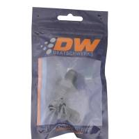 DeatschWerks - DeatschWerks 6AN Male Flare to 6AN Male Flare Bulkhead Adapter 90-Degree - Anodized Matte Black - Image 1
