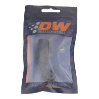 DeatschWerks - DeatschWerks 6AN Female Swivel 45-Degree Hose End CPE - Anodized Matte Black - Image 1