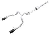 AWE 4th Gen GM 1500 5.3L 0FG Catback Split Rear Exit (Flat Bumper) - Dual Diamond Tips