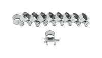 Vibrant Performance - Vibrant Performance Fuel Injector Style Mini Hose Clamps 7-9mm clamping range Pack of 10 Zinc Plated Mild Steel - Image 1