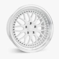 ESR Wheels Rim SR SERIES SR01 18x8.5 5x112 ET30 Gloss White Machined Lip
