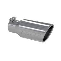 MBRP Exhaust - MBRP Universal Tip 4in OD 2.75in Inlet 10in Length Angled Rolled End T304 - Image 1