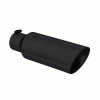 MBRP Exhaust - MBRP Universal Tip 6in OD Rolled End 4in Inlet 18in L Black Coated Exhaust Tip - Image 1