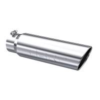 MBRP Exhaust - MBRP Universal 5in OD Angled Rolled End 4in Inlet 18in Lgth T304 Exhaust Tip - Image 1