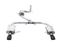 AWE 18-21 Volkswagen Jetta GLI Mk7 Touring Exhaust - Diamond Black Tips (Fits High-Flow DP)