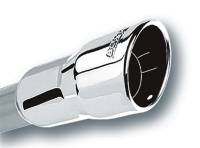 Borla - Borla 2.25in Inlet 3.5in Round Rolled Angle Cut Intercooled Outlet x 6.5in Long Embossed Tip - Image 1