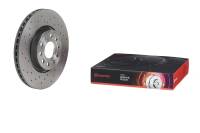 Brembo 06-13 A3 Quattro/15-18 A3 Quattro Front Premium Xtra Cross Drilled UV Coated Rotor