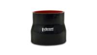 Vibrant Performance 4 Ply Reinforced Silicone Transition Connector - 1.75in I.D. x 2.5in I.D. x 3in long (BLACK)