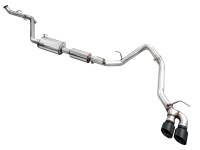 AWE Tuning - AWE Exhaust for 4th Gen Toyota Tacoma Dual Diamond Black Tips - Image 1