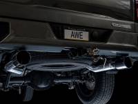 AWE Tuning - AWE 4th Gen GM 1500 5.3L 0FG Catback Split Rear Exit (Flat Bumper) - Dual Diamond Tips - Image 9