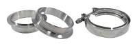 Torque Solution - Torque Solution Stainless Steel V-Band Clamp & Flange Kit - 4in (101mm) - Image 1