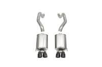 Corsa 2005-2007 Chevrolet Corvette C6 6.0L V8 Black Sport Axle-Back Exhaust