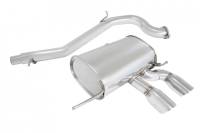 Megan Racing - Megan Racing Turbo Type Cat-Back Exhaust System: VW Golf R 2.0 Turbo 2012-13 Stainless Roll Tips - Image 1