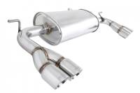 Megan Racing Axle Back Exhaust System: Hyundai Genesis Coupe 2010-12 2.0 Turbo/V6 Stainless Roll Tips