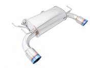 Megan Racing Axle Back Exhaust System: Infiniti G37 Coupe 2008-13 Blue Titanium Tips