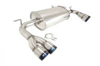 Megan Racing Axle Back Exhaust System: Hyundai Genesis Coupe 2010-12 2.0 Turbo/V6 Burnt Roll Tips