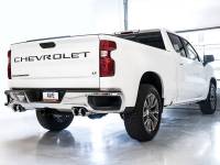 AWE Tuning - AWE 4th Gen GM 1500 6.2L 0FG Catback Split Rear Exit (w/ Bumper Cutouts) - Quad Chrome Tips - Image 11
