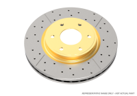 DBA 14-18 Volkswagen GTI (w/Perf Pkg 310mm Rotor Excl EPB) Rear Drill & Slot Street Series Rotor