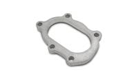 Vibrant Performance - Vibrant Performance GT25R / GT28R Discharge Flange with Oval Outlet (5 Bolt) T304 SS 1/2in Thick - Image 1