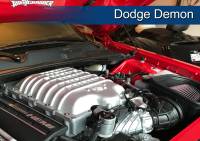 J&L Oil Separator Co - J&L 15-22 Dodge Hellcat/Demon 6.2L Hemi Passenger Side Oil Separator 3.0 - Clear Anodized - Image 2