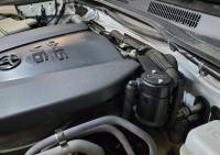J&L Oil Separator Co - J&L 16-22 Toyota Tacoma 3.5L Driver Side Oil Separator 3.0 - Black Anodized - Image 2