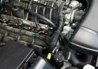J&L Oil Separator Co - J&L 11-19 Jeep Grand Cherokee 5.7L Passenger Side Oil Separator 3.0 - Black Anodized - Image 2