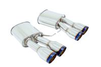 Megan Racing Supremo Exhaust System: BMW F10 M5 2011+ Burnt Roll Tips