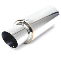 BLOX Racing - BLOX Racing 60.5mm Street Muffler - Angled Tip - Image 1